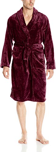 Hotel Spa Men's Velvet Plush Robe
