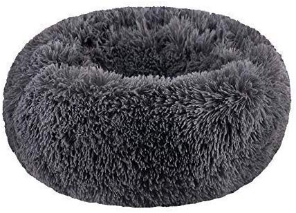 SAVFOX Long Plush Round Pet Kennel Beds for Dogs & Cats