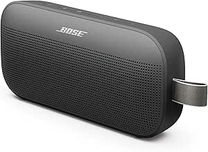 Bose New SoundLink Flex Portable Bluetooth Speaker (2nd Gen), Portable Outdoor Speaker with Hi-Fi Audio, Up to 12 Hours Battery Life, Waterproof and Dustproof, Black