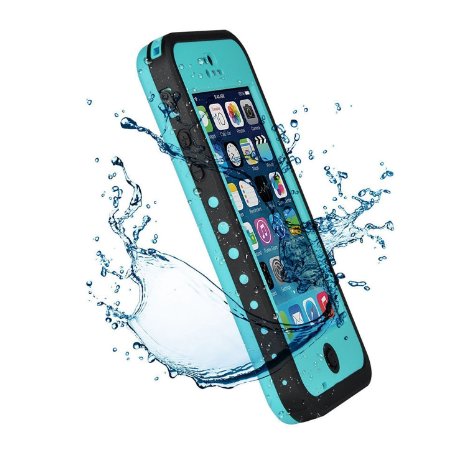 5C case, iphone 5C case,Tomplus New Fashion Durable Waterproof Dustproof Snowproof Shockproof Protective Case Cover for iphone 5C (Aqua Blue)