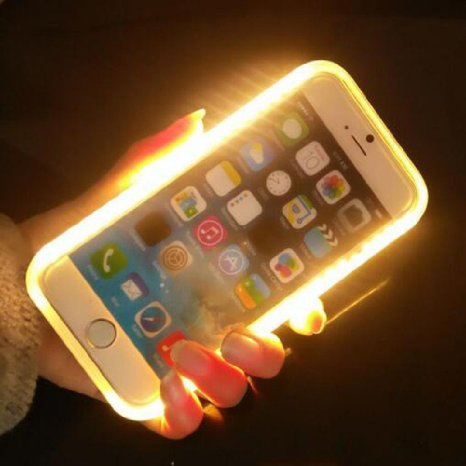 LATEST LED Light Up Selfie Luminescence Phone Cover Case Apple iPhone 6 6S Plus