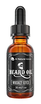 Beard Oil - All-Natural and Organic Leave-In Conditioner for Men with Beards and Mustache - Smooth Touch Feels Better than Wax - Anti-Itch / Anti-Inflammatory - 100% Satisfaction Guaranteed! 5 New Scents to Choose From! - Works great as a substitute for shaving cream! (Whisky River)