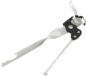 Chef Craft Select Can Opener with Bottle Opener, 7 Inch, Chrome, Nickle Plated