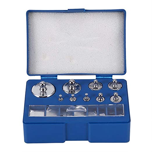17 Pcs Calibration Weights Set, 10mg-100g Grams Weights Calibration, Precision Stainless Steel Calibration Weight Kit, Scale Calibration Weight Kit for Digital Balance Scale, Jewellery Scale and Scien