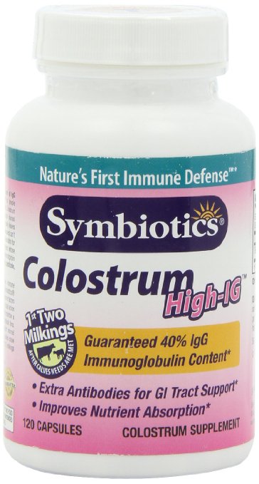 Symbiotics High-IG Colostrum, 480 mg, Capsules, 120 capsules