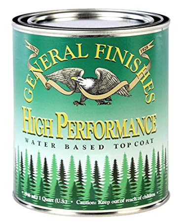 General Finishes PTHF High Performance Water Based Topcoat, 1 pint, Flat