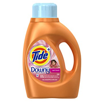 Tide Plus Downy April Fresh Scent Liquid Laundry Detergent, 46 Ounce (24 Loads), 2 Count