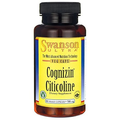 Swanson Cognizin Citicoline 500 mg 60 Veg Caps