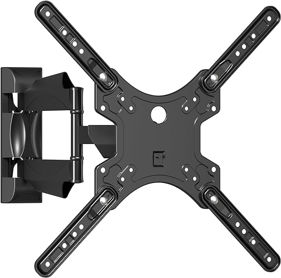 Suptek TV Wall Mount, Swivel Tilt Extend TV Wall Bracket for Most 26-60 inch Curved Monitor and Plasma TVs up to 31.8kg, Adjustable Heavy Duty Wall Mount, Max VESA 400x400mm