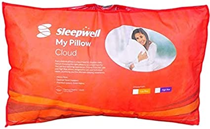 Sleepwell Feather Pillow, 27 x 17, White, Set of 1