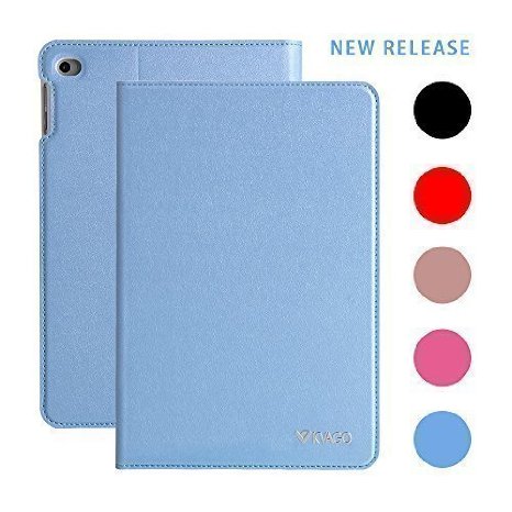 iPad Mini 4 Case, KVAGO Ultra Slim Folio Case Smart Cover with Auto Sleep/Wake Function Sleeve Protective Case for Apple iPad Mini 4 (2015 Release) -Blue