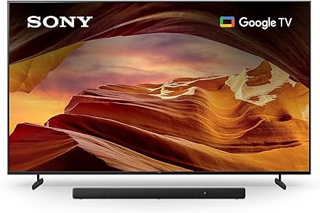 Sony 75 Inch X77L 4K HDR LED Google TV HT-A3000 3.1ch Dolby Atmos Sound Bar