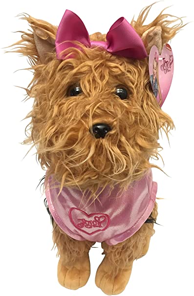 Nickelodeon JoJo Siwa BowBow the Dog Plush 17" Pillow Buddy with Pink Sparkle Jacket"