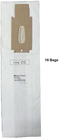 Oreck XL & CC Microlined Filtration Bags by Home Care Products, 16 Bags - CCPK80H, CCPK80F, CCPK8DW, PK80009, PK80009DW, CCPK8 with Bag Dock