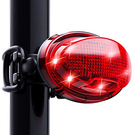 Premium 300 Lumens LED Bike Tail Light – Waterproof, Ultra Bright & USB Rechargeable Safety Tail Light – 7 Lightning Modes – Ideal for Night Riders