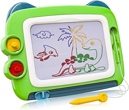 Kids Toys for 1 2 3 4 Year Old Boys Girls, Magna Drawing Board Toddler Toys Age 2-4, Educational/Learning Toys for Kids, Birthday Gifts for 2-4 Year Old Boys Girls,Green