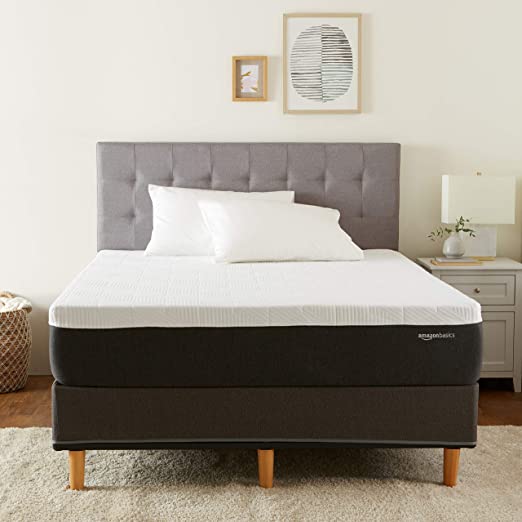 AmazonBasics Cooling Gel Infused Latex-Feel Mattress - Firm Support - CertiPUR-US Certified - 12 inch, Full