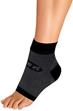 OrthoSleeve FS6 Compression Foot Sleeve (Single Sleeve) for Plantar Fasciitis, Heel Pain, Achilles Tendonitis and Swelling