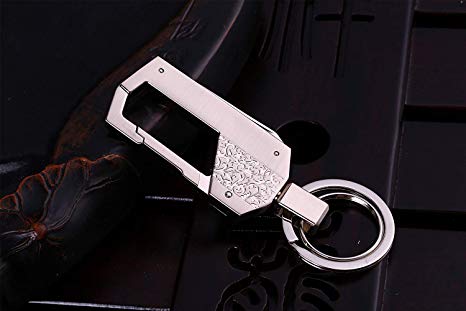 Mehr Classic Attachable Key Chain - Simple, Elegant, Durable Multi-Ring Key Holder - Smart Keychain (Silver - Knife, Bottle Opener)