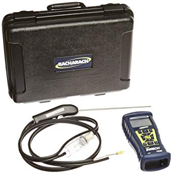 Bacharach Fyrite InTech 0024-8523 Residential Combustion Analyzer Kit with O2 Sensor, CO Sensor, Probe, 4 AA Batteries, Rubber Boot and Hard-Carry Case