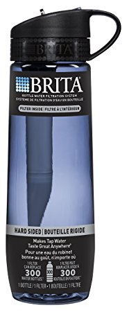 Brita Hard Sided Water Filter Bottle, Grey, 700 millilitres