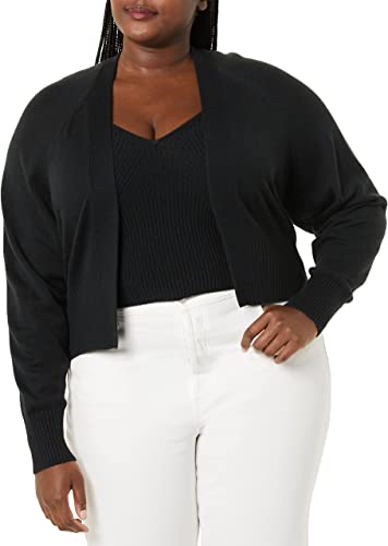 Daily Ritual Women's Ultra-Soft Cardigan and Crop Top Sweater Set