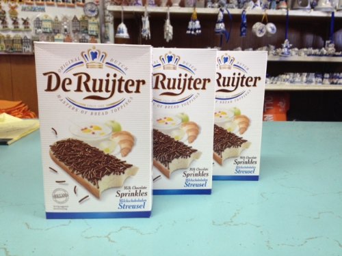 De Ruijter Chocolade Hagelslag Melk (Deruyter Milk Chocolate Sprinkles)Milch schokoladen Streuse 3 pack 14oz /400gram ea