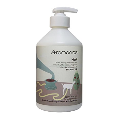 Aromanice Goat Milk Shampoo,Shea Butter,Moisturising Nourishing,Hair Loss Prevention,Anti-Breakage,620ML(20.9 Oz)