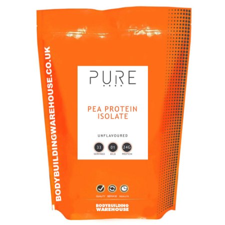 Bodybuilding Warehouse Pure Pea Protein Isolate Powder Unflavoured 1 kg