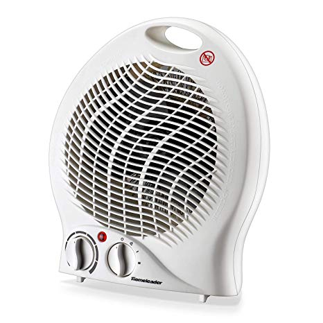 Homeleader 2-Speed Space Heater, Portable Fan Heater with Thermostat, Tabletop/Floor Ceramic Heater for Office&Small Space