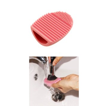 Hotrose® Cosmetic Makeup Brush Finger Glove Silicone Hand Cleaning Tools(pink)