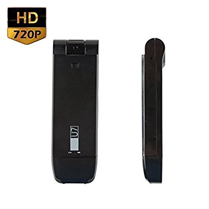 SpygearGadgets® 720P HD Motion Activated Miniature Slim Hidden Spy Camera (Nanny Cam) with 1 Year Warranty, Battery Powered