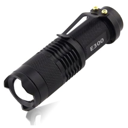 EcoGear FX LED Flashlight (E300): Professional LED Flashlight for Camping, Security, Tactical and General Use - Offers a Zoom Function, 3 Light Modes (Battery Not Included)