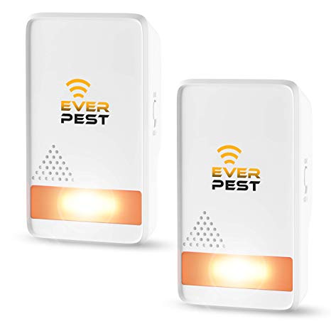 Ultrasonic Pest Repellent Control 2019 (2-Pack) Home Indoor and Outdoor Repeller, Get Rid of Mosquito, Ant, Flea, Rats, Roaches, Cockroaches, Fruit Fly, Rodent, Insect Plug in