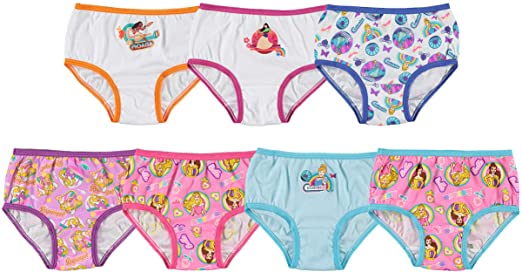 Disney Little Girls' Princess 7-Pack Panties