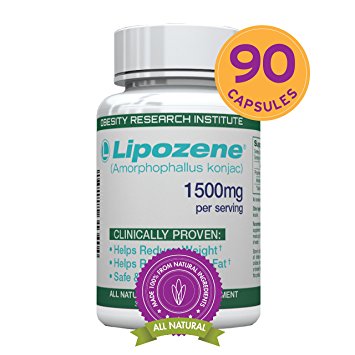 Lipozene Green Diet Pills - All Natural Weight Loss Supplement - Appetite Suppressant and Control - 90 Veggie Capsules - No Stimulants, No Jitters
