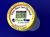 Timer Caps with Std 2 oz Vials Qty 2 - Easy-to-Use Electronic LCD Stopwatch Timer Automatically Tracks Time Elapsed Between Doses - Pill Organizer and Reminder for Medications Pills and Vitamins