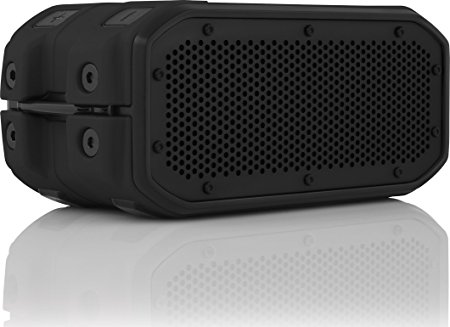 BRAVEN BRV-1M Portable Wireless Bluetooth Speaker [12 Hours][Waterproof] Built-In 2200 mAh Power Bank Charger - Black / Black