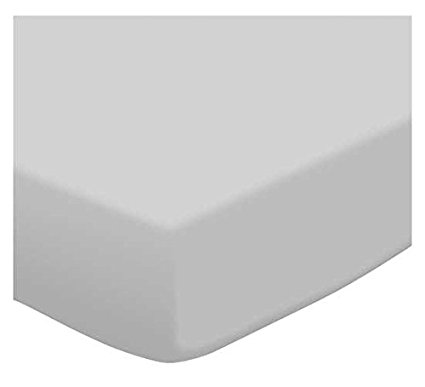 SheetWorld Fitted Pack N Play (Graco Square Playard) Sheet - Silver Grey Jersey Knit - Made In USA