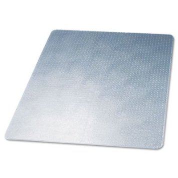 deflecto CM14443F SuperMat Frequent Use Chair Mat Medium Pile Carpet Beveled 46 x 60 Clear