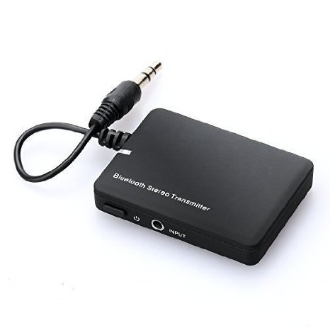 Bluetooth Transmitter Paratron Wireless Portable Transmitter for Home Audio Music Streaming Sound System with 35 Mm Stereo Output for TV PC Audio Devices Connect to Bluetooth Devices Black