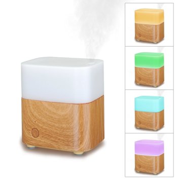 Essential Oil Diffuser SouldioTM120ml Portable Humidifier,7 Color Changing Led Lights Air Humidifier Ultrasonic Cool Mist Humidifier Air Diffuser Humidifier Auto Shut-off for Bedroom