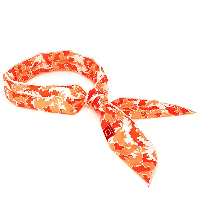 [NEW2018] N-rit Cooling Scarf. Wrap Soaked Tie Around Neck, Head to Instantly Chill Out. Crystal Polymer Technology Keeps Cool, Reusable. Great for Summer, Indoor, Outdoor, Leisure Activities, Sports.