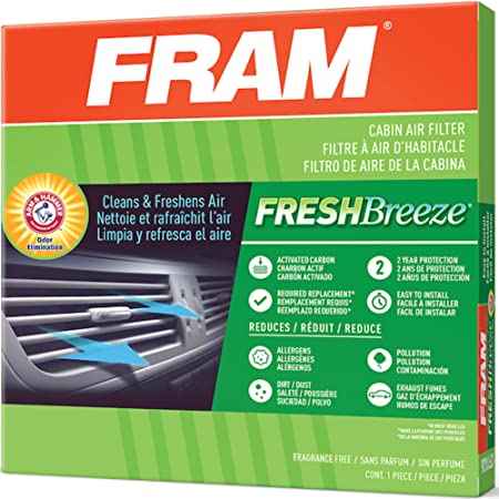 FRAM Fresh Breeze Cabin Air Filter with Arm & Hammer Baking Soda, CF12160 for Hyundai/Kia Vehicles