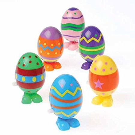 Dozen Wind Up Hopping Assorted Easter Eggs