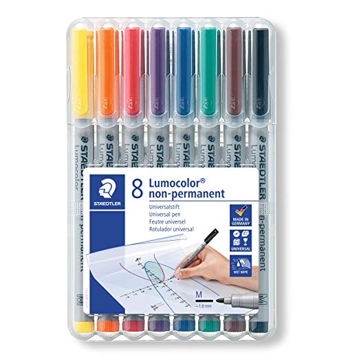 Lumocolor Watersoluble Marker Medium Set 8