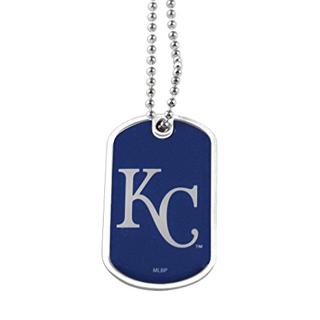 MLB Kansas City Royals Dog Tag Necklace Charm Chain