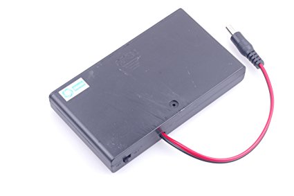 SMAKN® 8PCS AA Battery 12V Clip Holder Box Case Black