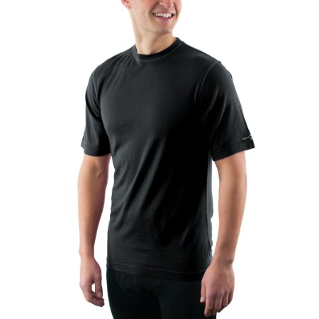 Men's Merino Wool T-Shirt By Woolx - Lightweight - No Odor- Wicks Away Moisture
