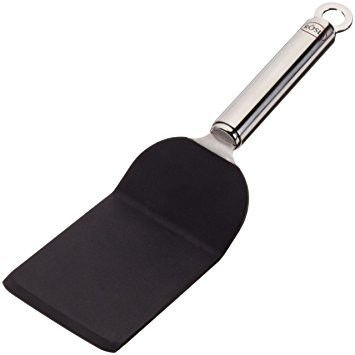 Rosle 10623 Angled Spatula, Silicone, Silver